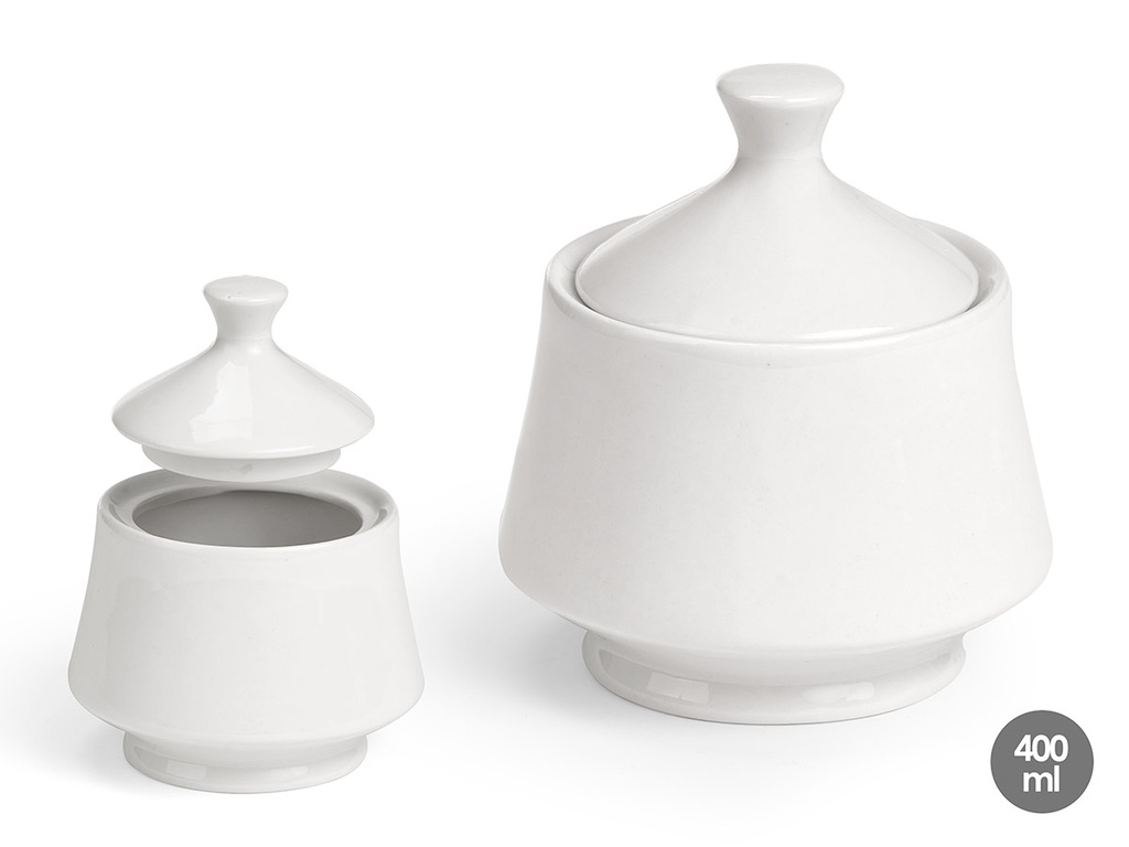 Azucarero porcelana blanca 400ml: Elegancia y funcionalidad en tu mesa