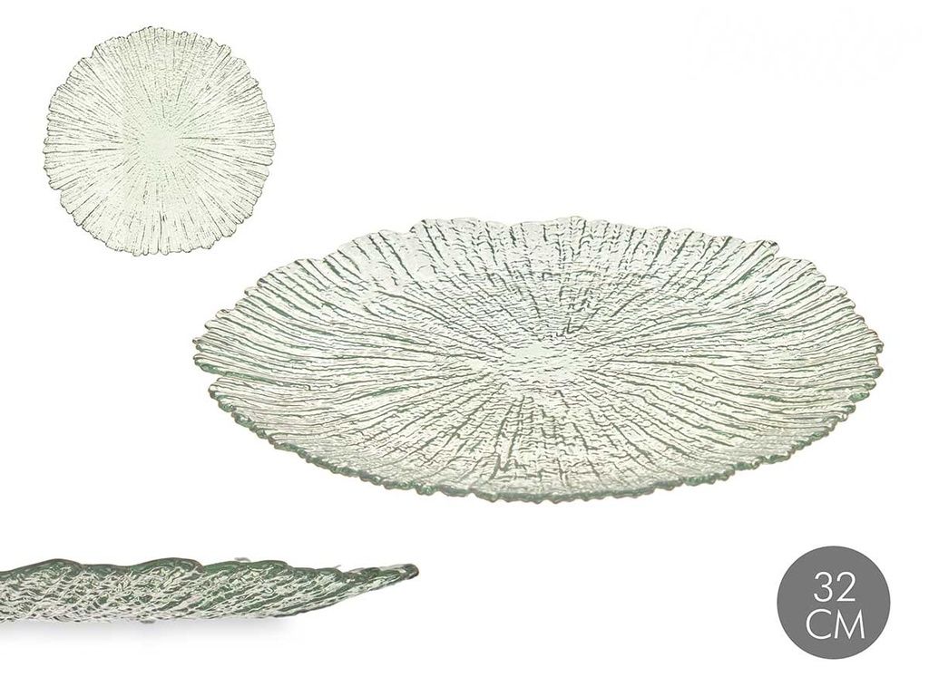Bajo plato 32cm turquesa: Elegancia y color para tu mesa