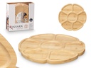 Bandeja 7 cavidades de bambú: organiza y sirve con estilo