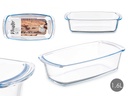 Bandeja borosilicato rectangular con asas, perfecta para tu cocina