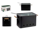 Barbacoa portátil rectangular con asas perfectas para exteriores