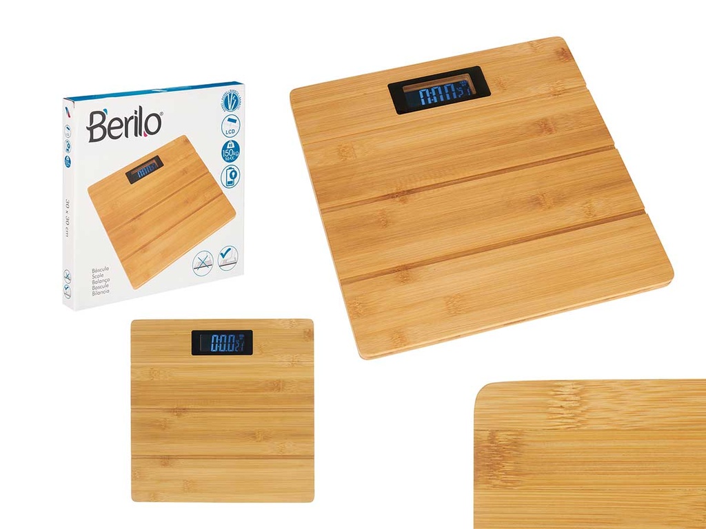 Bascula digital bambú: Estilo natural y precisión en tus mediciones