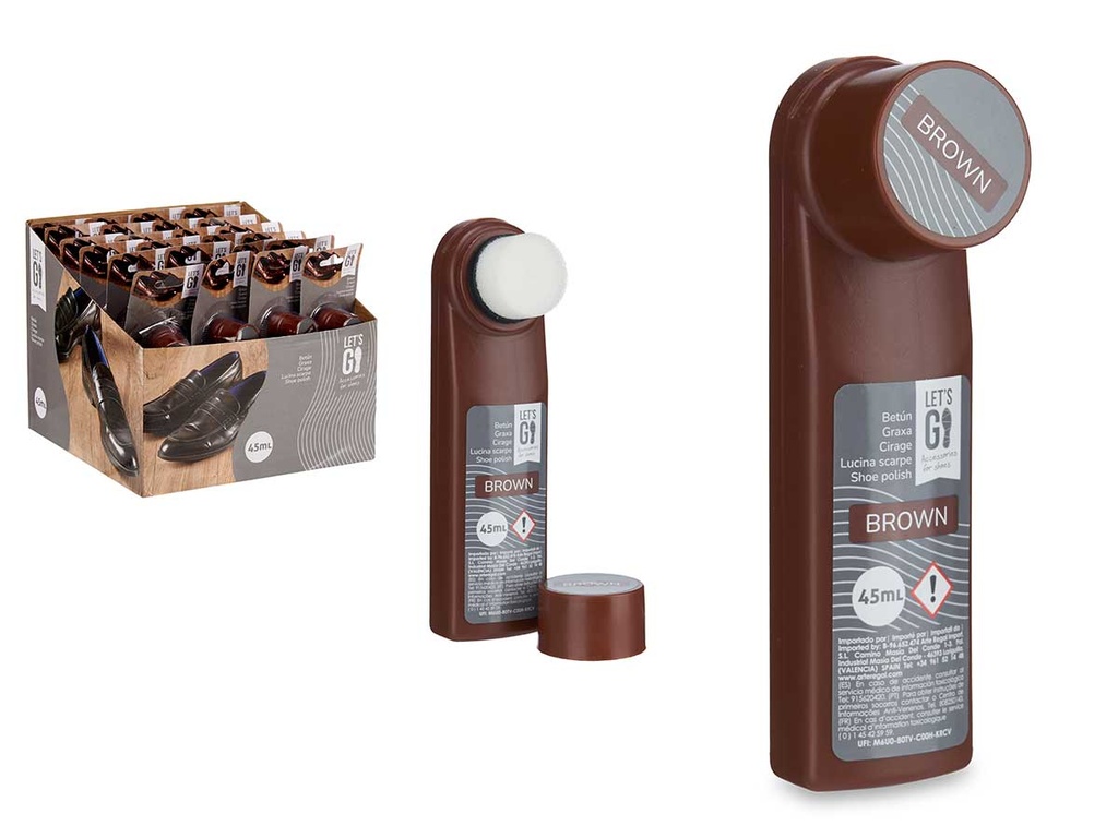 Betun 45ml marrón: Brillo Duradero y Protección para Tus Cuero
