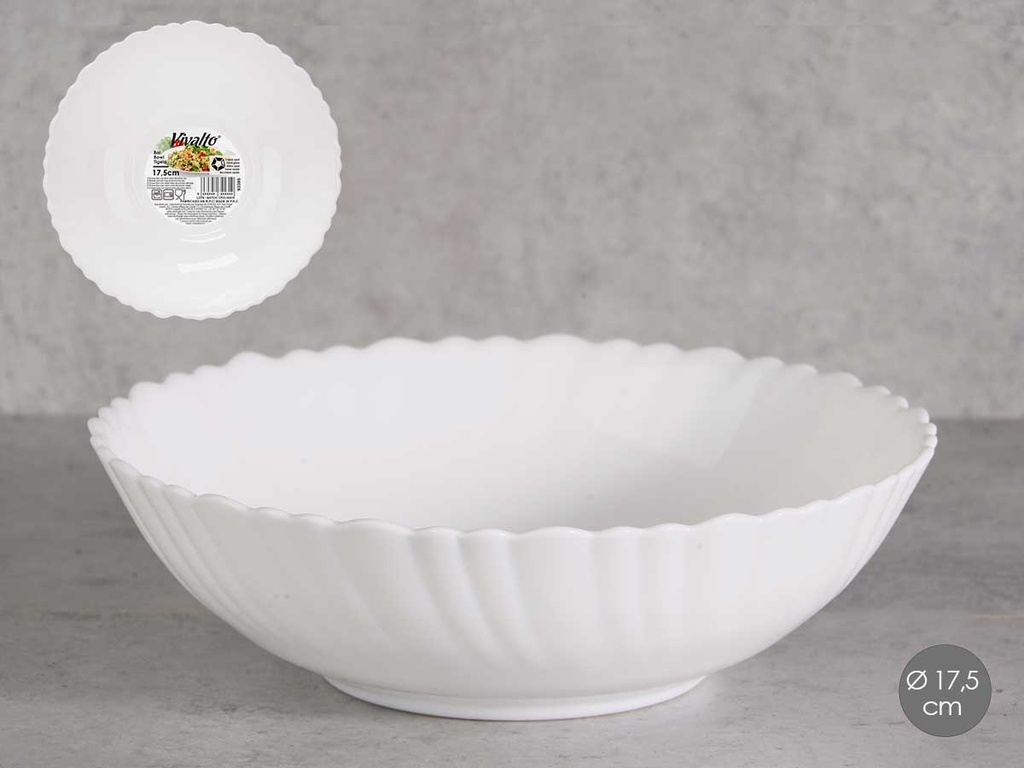 Bol clásico Opal de 17,5 cm: Elegancia y versatilidad en tu mesa
