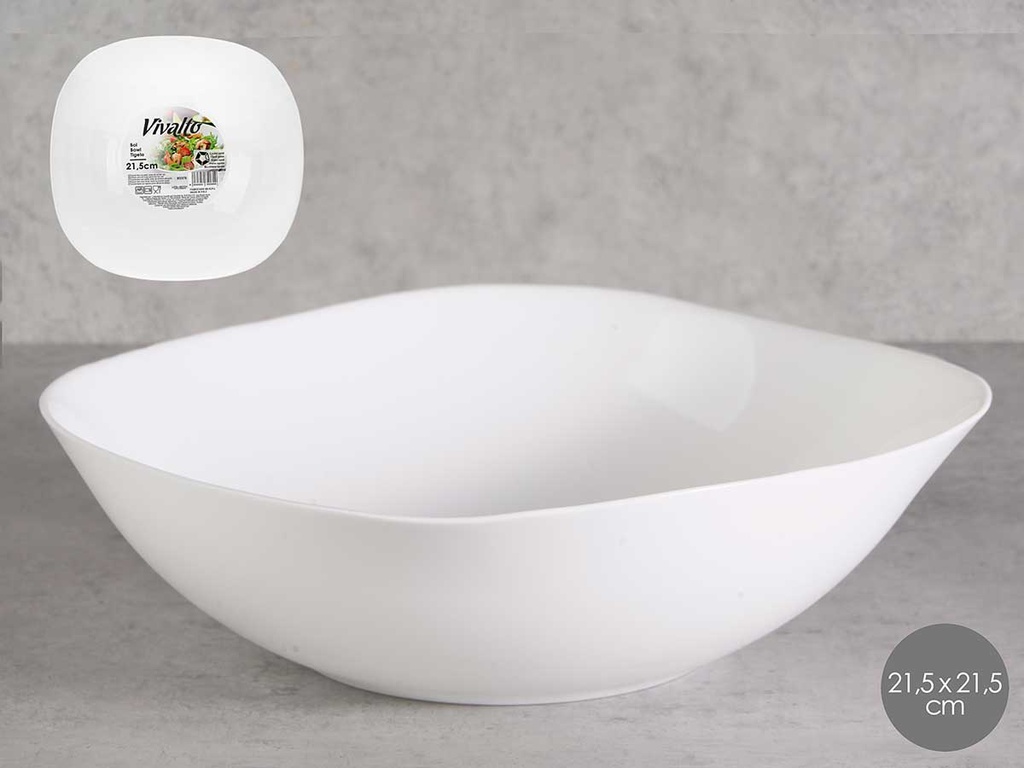 Bol cuadrado opal: elegancia y versatilidad para tus comidas