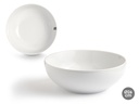 Bol de porcelana redondo de 26 cm, ideal para tus comidas elegantes