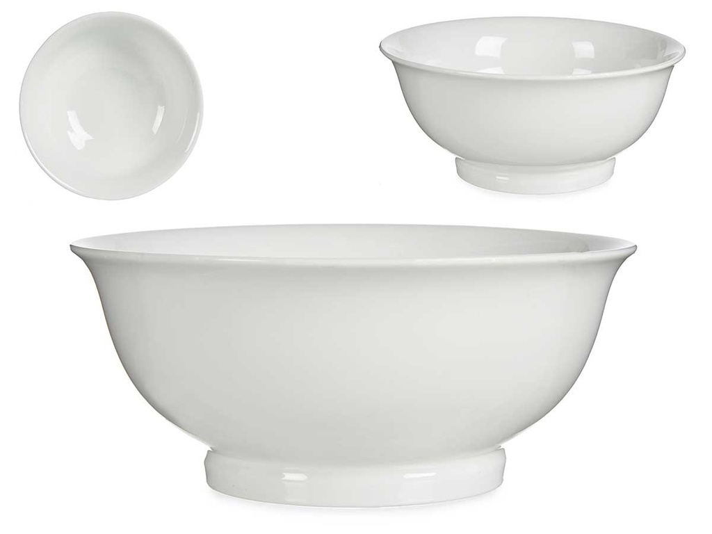 Bol ensaladera porcelana redondo, ideal para tus comidas