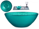 Bols de vidrio turquesa de 15cm: Elegancia y color en tu mesa