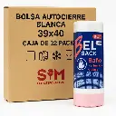 Bolsa Autocierre Blanca 39x40