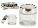 Bote redondo de cristal con tapa, ideal para conservar 8cl