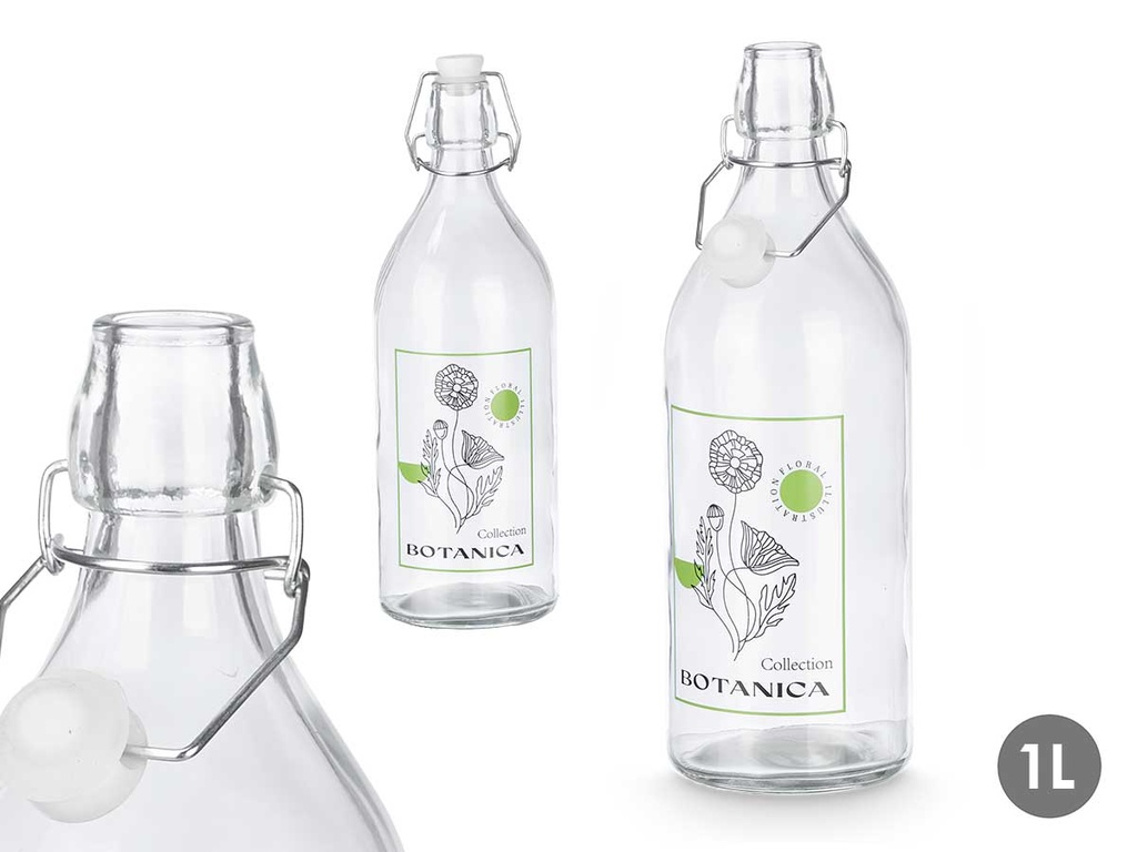 Botella botánica 1L: Estilo y frescura para tus bebidas diarias