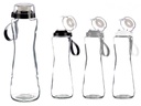 Botella cristal 750ml surtida en 3 colores neutros, elegante y durable