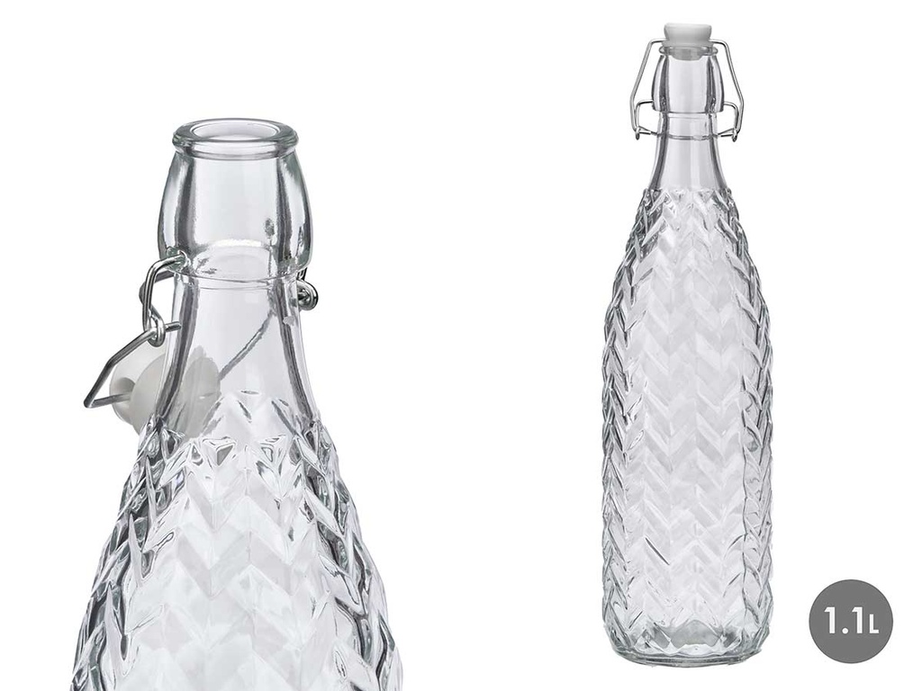 Botella relieve flechas 1,1l: Diseño exclusivo y práctico para ti