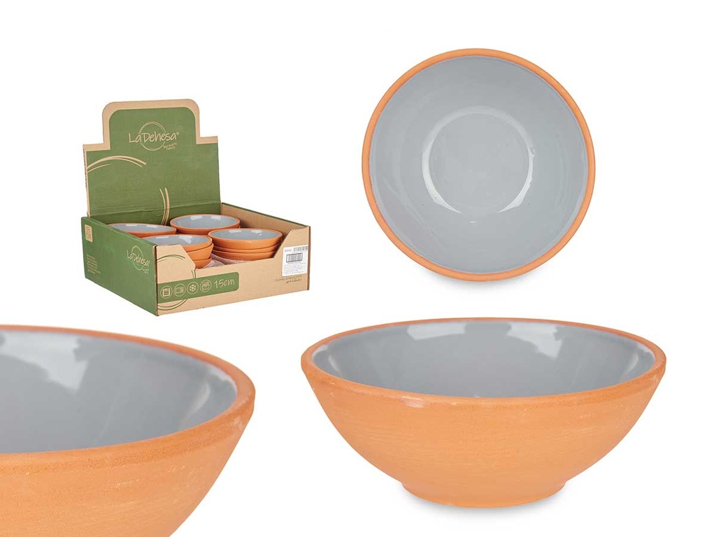 Bowl barro redondo gris: Elegancia y estilo en tu mesa