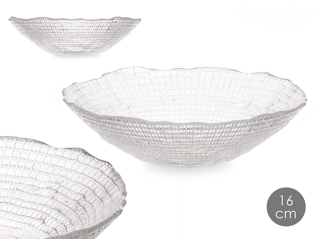 Bowl cristal transparente de 16cm: Elegancia y versatilidad en tu mesa