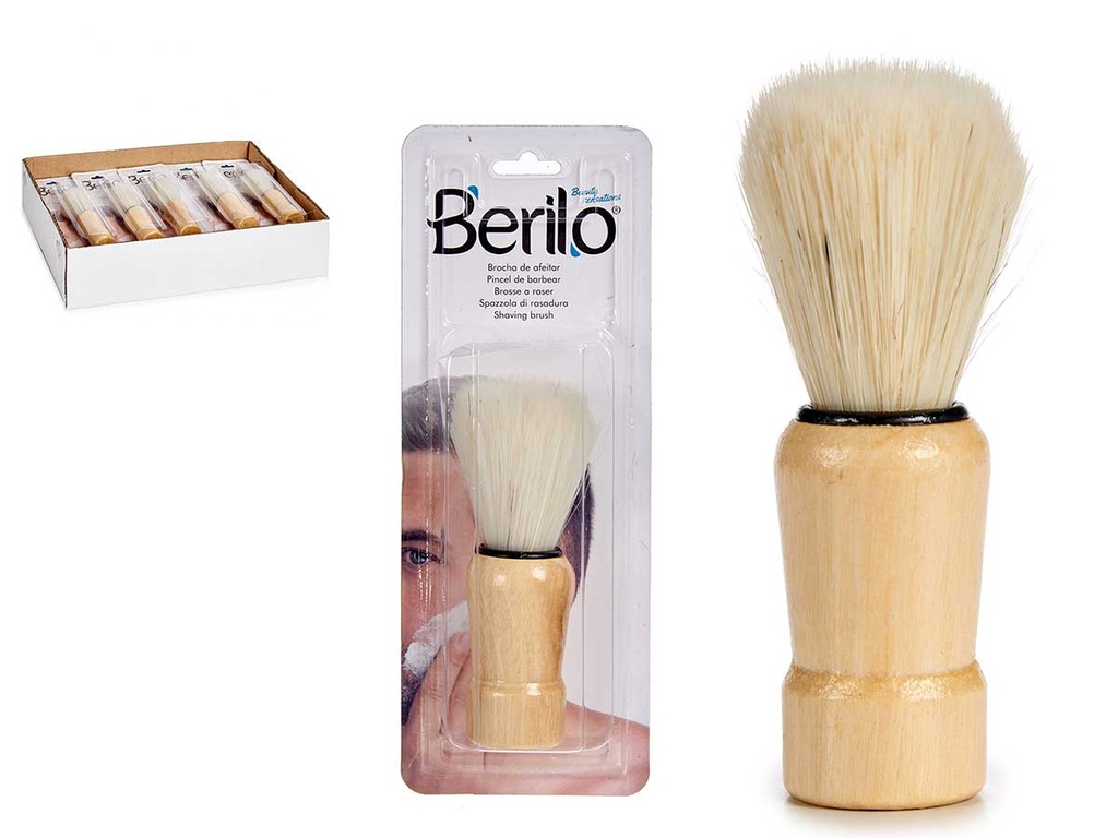 Brocha afeitar mango madera: suavidad y elegancia en tu rutina