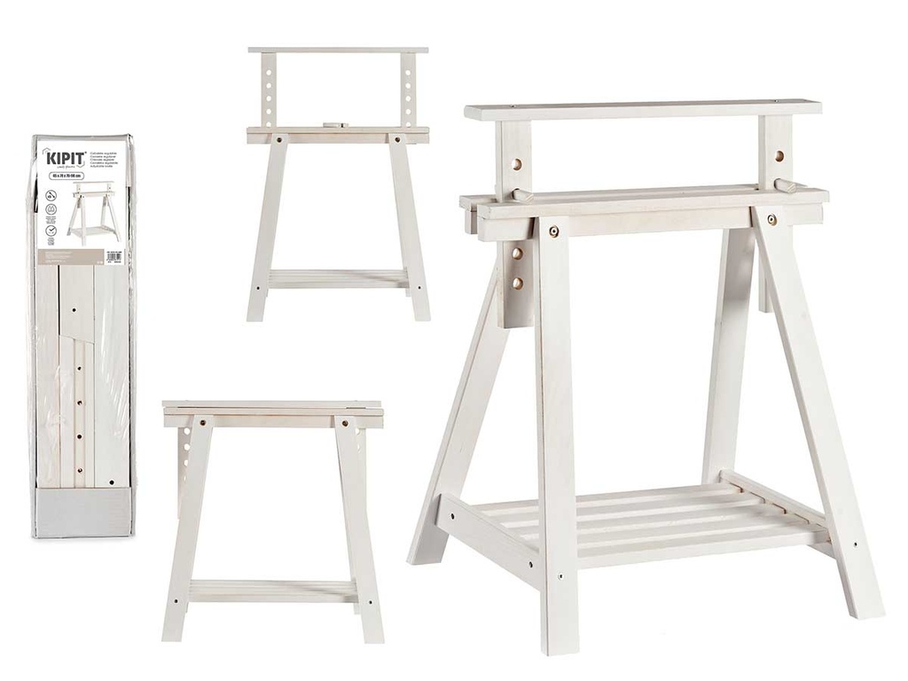 Caballete regulable de madera blanco para tus proyectos creativos