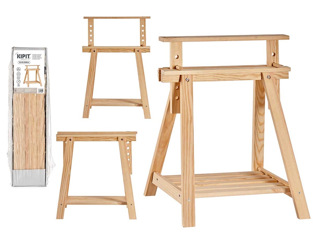 Caballete regulable de madera natural: Durable y elegante para tu arte