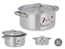 Cacerola de aluminio 20 cm 3L: ligereza y durabilidad en cocina