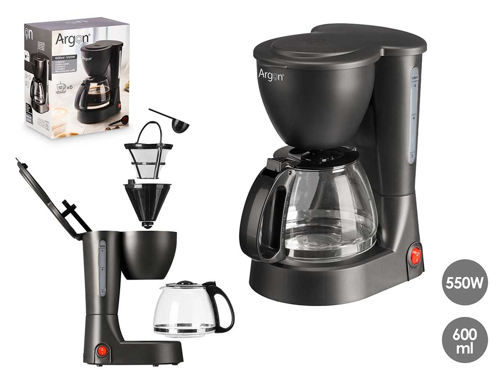 Cafetera vaso filtro 6 tazas: Rápida, compacta y eficiente