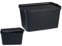 Caja plástico con tapa antracita de 24 litros, ideal para organizar