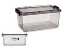 Caja plástico de ordenación antracita 13,7l: ¡Organiza tu espacio!