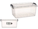 Caja plástico de organización transparente 8,5L para maximizar espacio