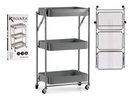 Carro 3 alturas plegable gris: Versatilidad y comodidad para tu hogar