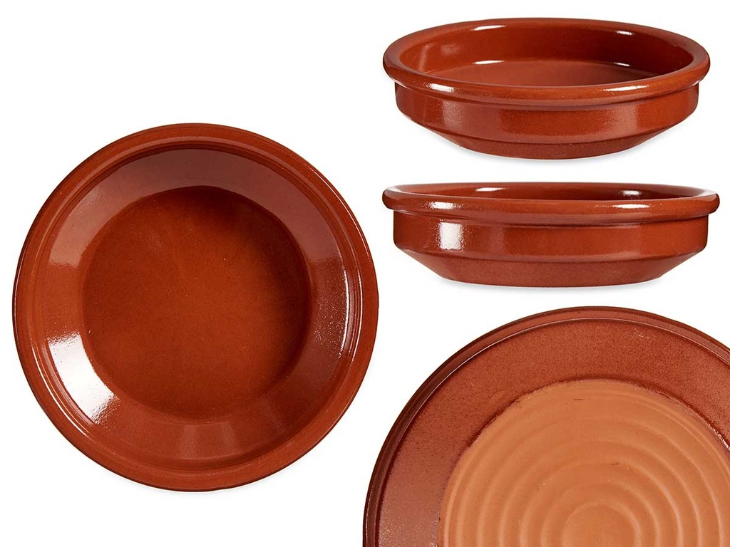 Cazuela redonda con asas, ideal para cocinar deliciosos platillos
