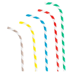 Cañita Papel Flexible Rayas Colores