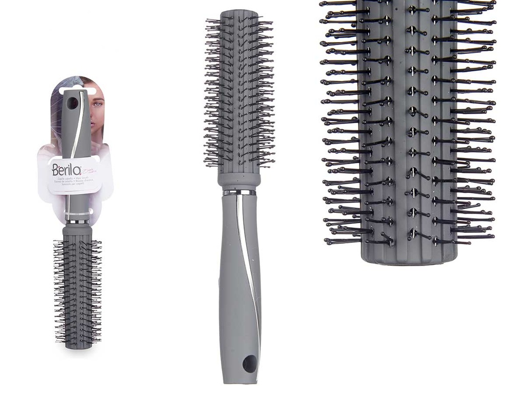 Cepillo cabello rizado gris siliconado, cuida y define tus rizos