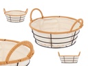 Cesta asas metal redonda: elegancia y funcionalidad para tu hogar