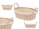 Cesta asas trenzado ovalada: almacenamiento elegante y versátil