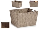 Cesta cónica recta grande con asas naturales: ideal para organizar