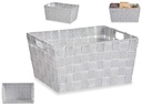 Cesta tela cónica rectángulo con asas, ideal para organizar tu hogar