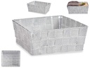 Cesta tela recta sin asas blanca Ideal para organizar y decorar