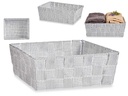 Cesta tela sin asas: elegante y práctica para tu hogar 24cm blanco