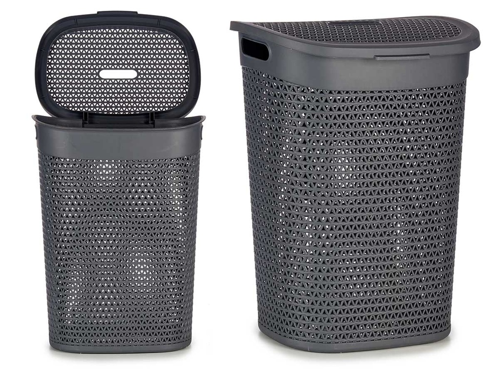 Cesto Ropa con Tapa 60L Antracita: Orden y Estilo en Tu Hogar