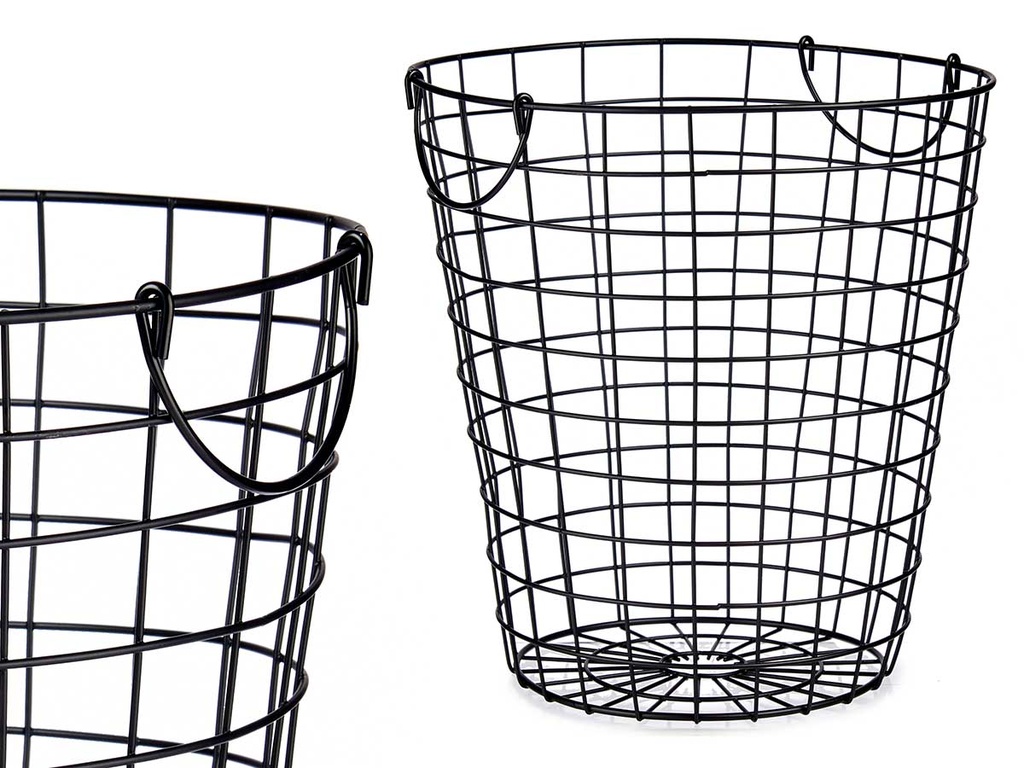 Cesto acero negro: Elegancia y resistencia para tu hogar moderno