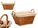 Cesto asas mimbre rectangular: Elegante y práctico para tu hogar