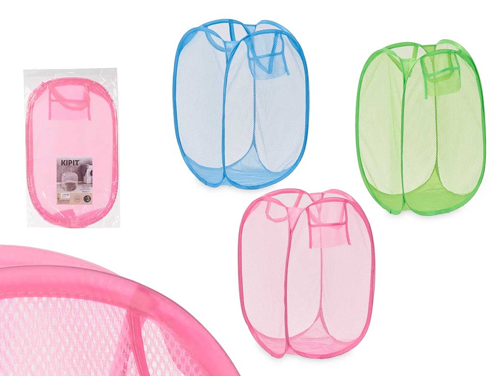 Cesto de Ropa Surtido en 3 Colores Vivos para Organizar Tu Hogar