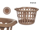 Cesto redondo 40cm diámetro calado taupe: elegancia y versatilidad