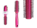 Ceñido Cepillo para Cabello Rizo Fucsia Siliconado: Brillo y Suavidad