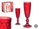 Copa cava diamante roja de 170 ml: Elegancia y estilo en tus brindis