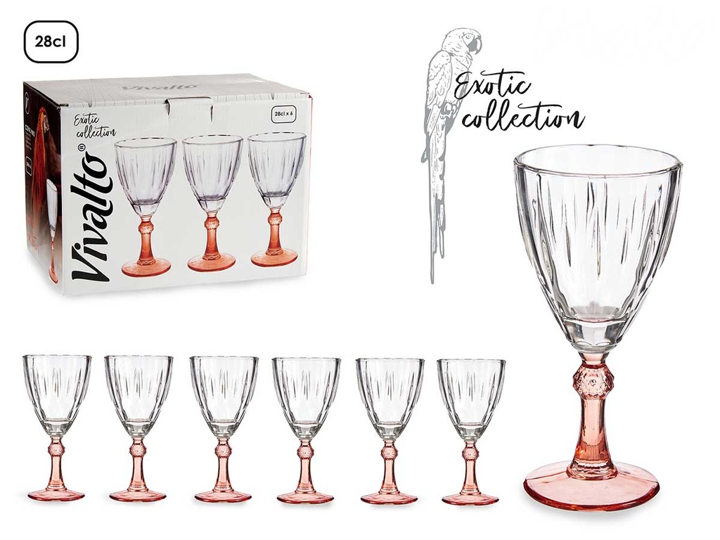 Copa de vino color salmón: Elegancia y sofisticación al beber