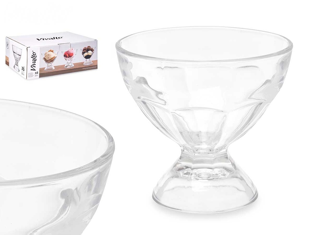 Copa helado vidrio con pie: Elegancia y frescura en tu mesa