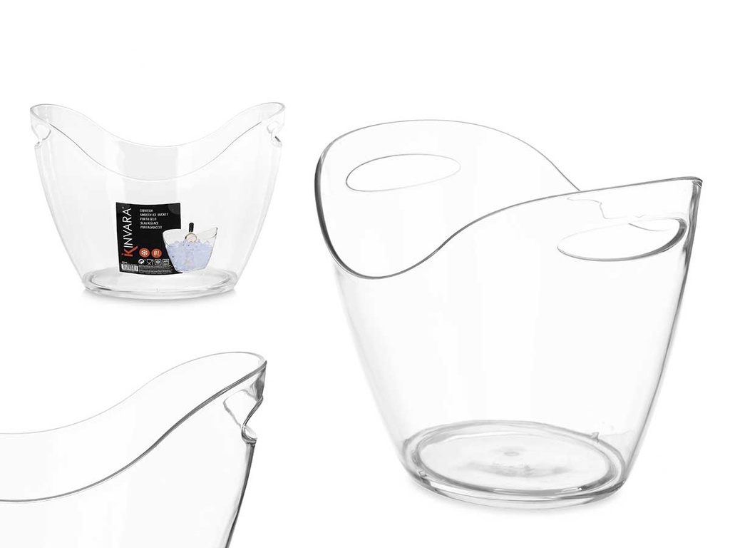 Cubitera botellas doble asa diseño 8 litros, ideal para fiestas