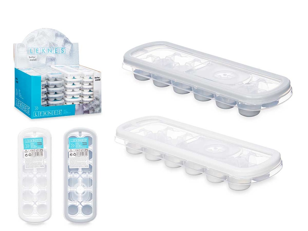 Cubitera de Silicona Surtida con 12 Huecos para Hielo Fácil y Rápido