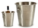 Cubitera de acero grande mate con asas: elegancia y funcionalidad