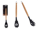 Cuchara espaguetis de nylon con mango de madera, ideal para tu cocina